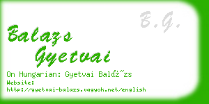 balazs gyetvai business card